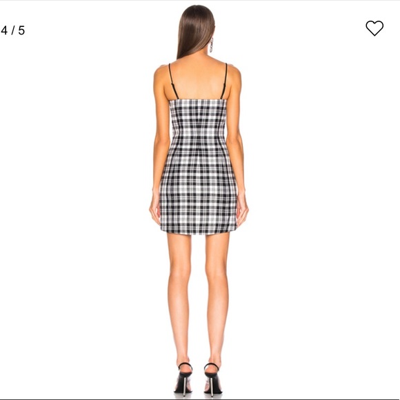 ALEXANDER WANG Tailored Mini Cami Dress Plaid - Picture 6 of 16